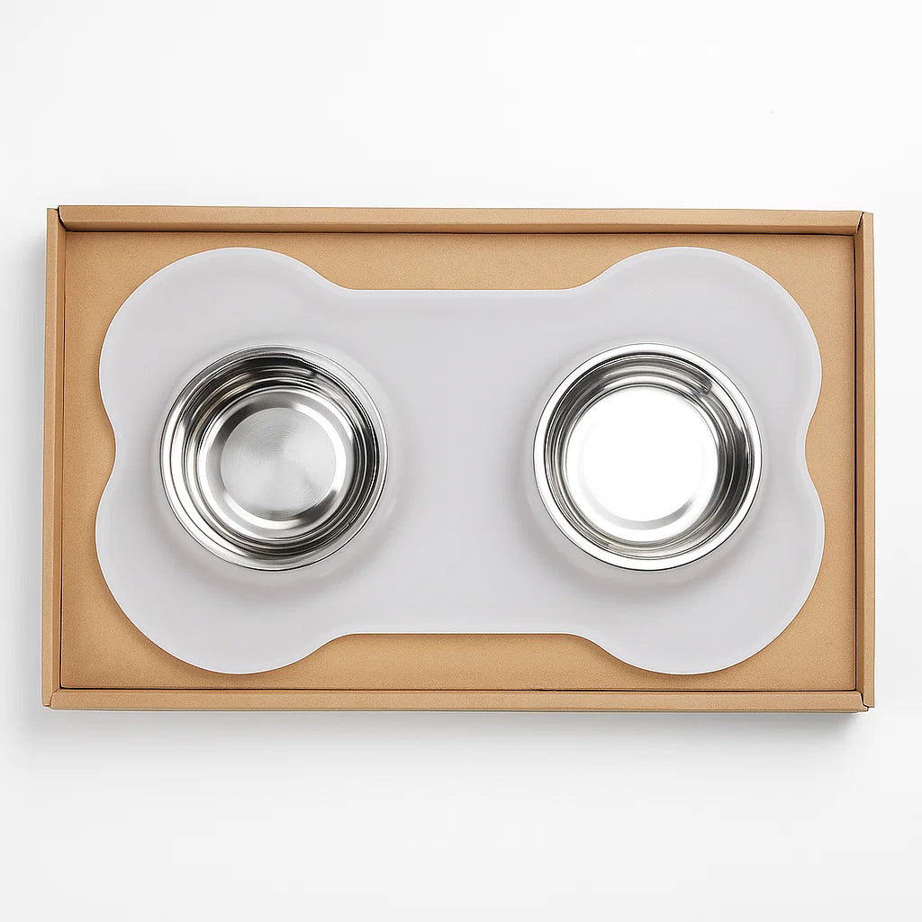 Silicone Stainless Pet Bowl