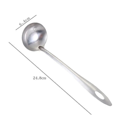 Hanging Stainless Steel Soup Spoon with Colander Handle