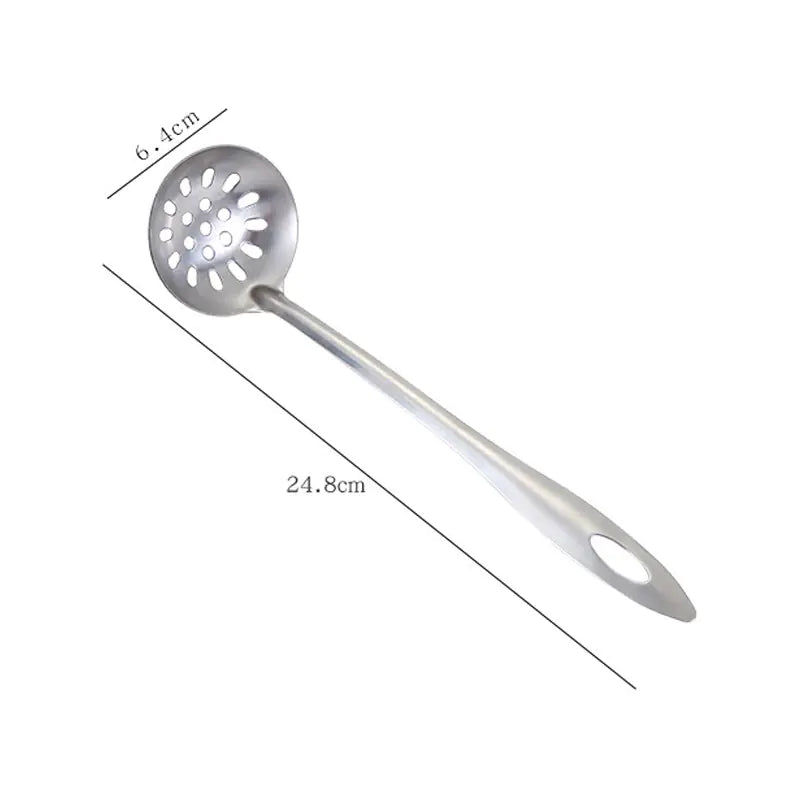 Hanging Stainless Steel Soup Spoon with Colander Handle